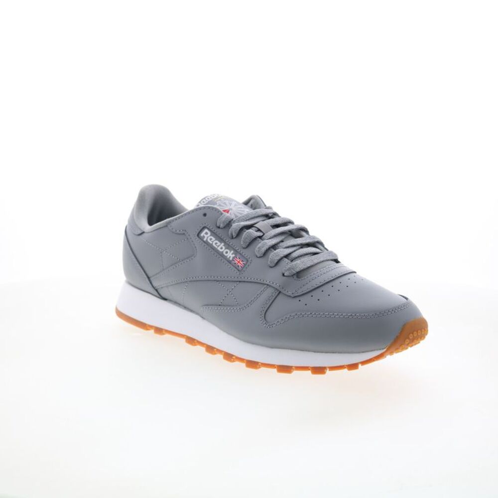 Reebok Mens Classic Leather Gray Shoes (NWT) - Picture 2 of 7